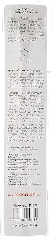 Pincel Profissional para Corretivo MACRILAN 2