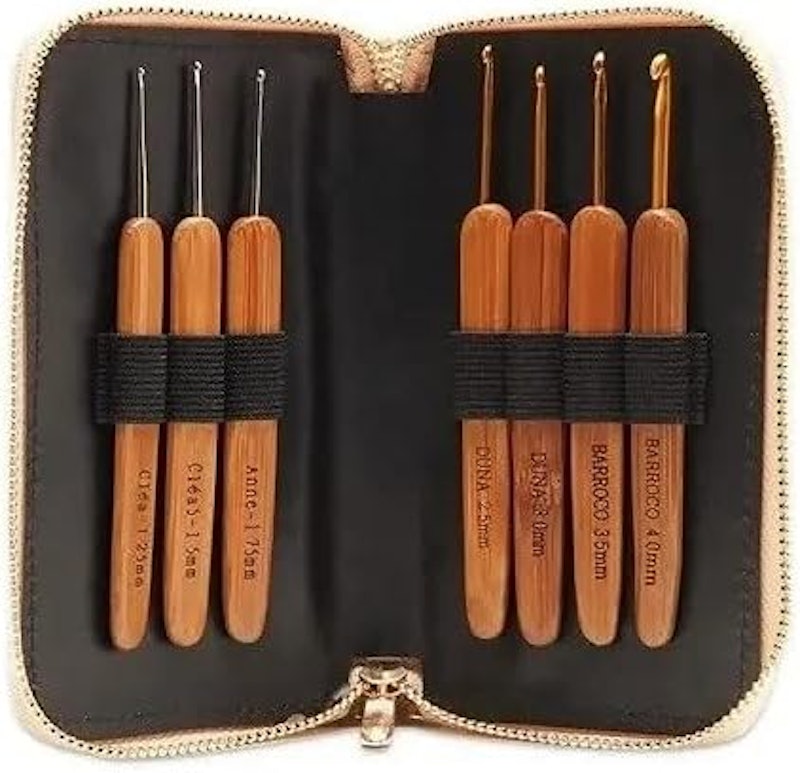 Kit Agulhas de Crochê Bambu Círculo 3