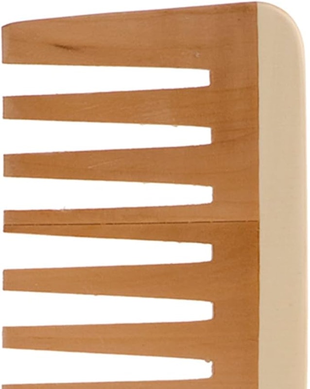 Pente Madeira Dente Largo Ricca 3