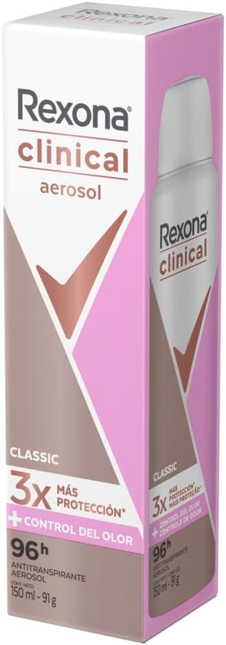 Antitranspirante Rexona Feminino Aerossol Clinical Classic 3