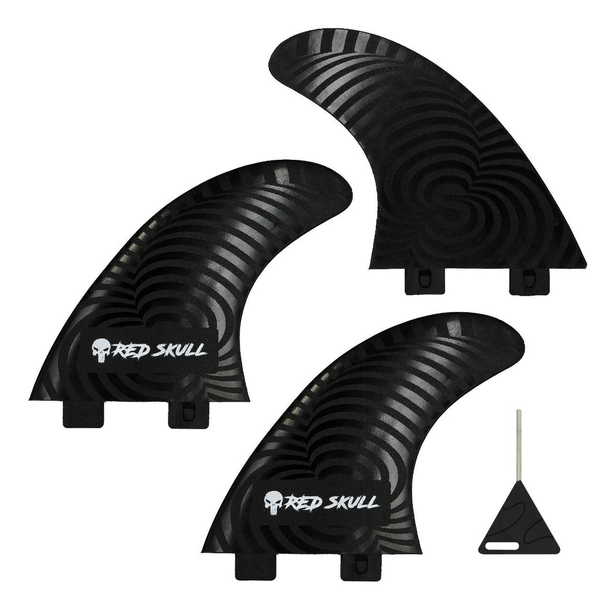 Quilhas Prancha Surf Padrão Fcs M3 + 6 Parafusos + Chave 3