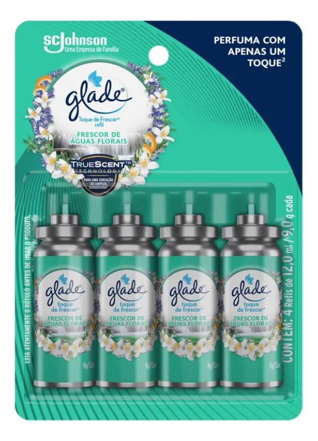 Glade Pack Toque de Frescor Refil Frescor de Águas Florais 1