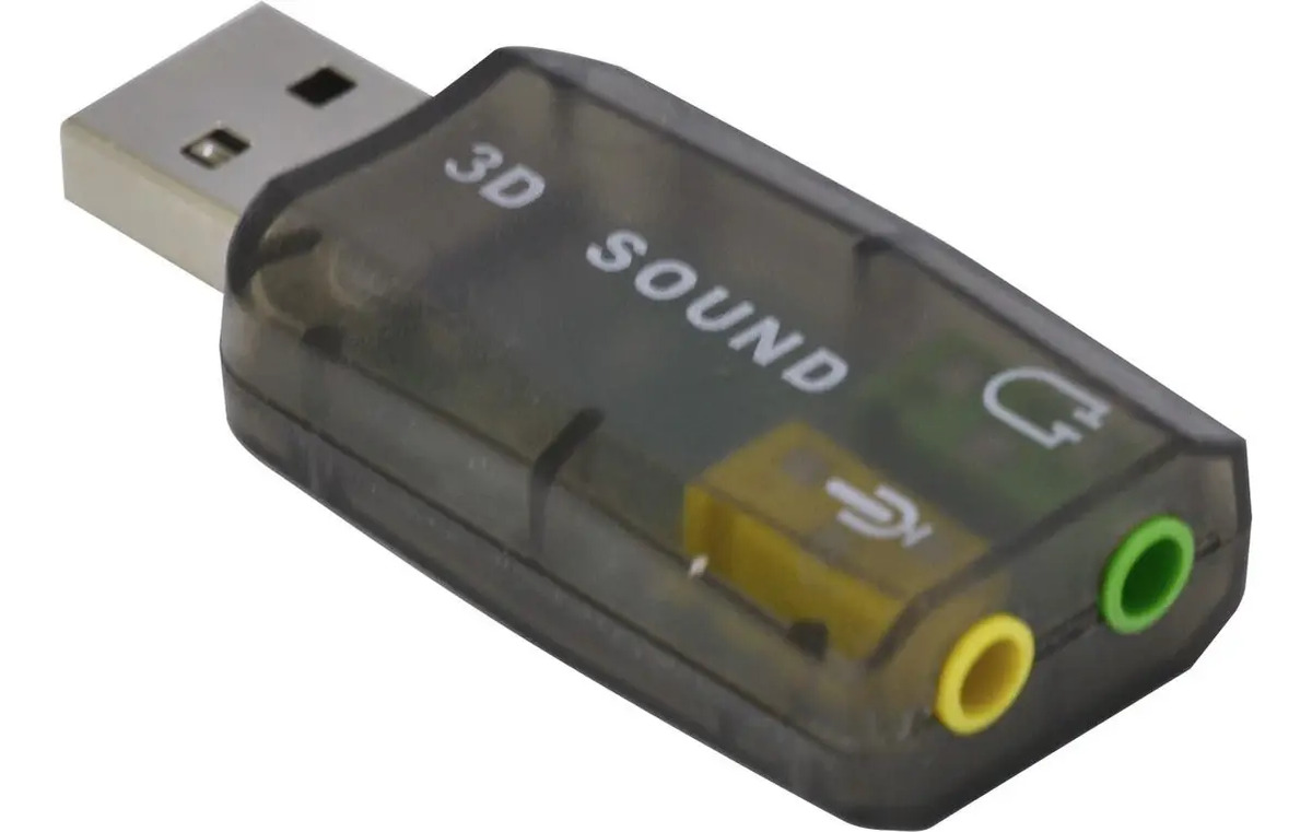 Adaptador Vinik Placa de Som USB 5.1 Canais Virtual AUSB51 2