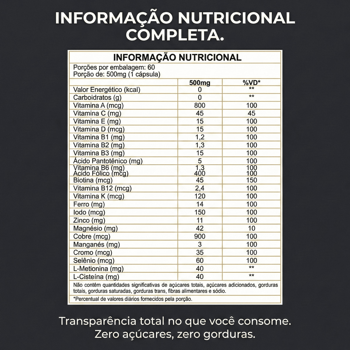 Multivitamínico para Barba Homem de Poder 2