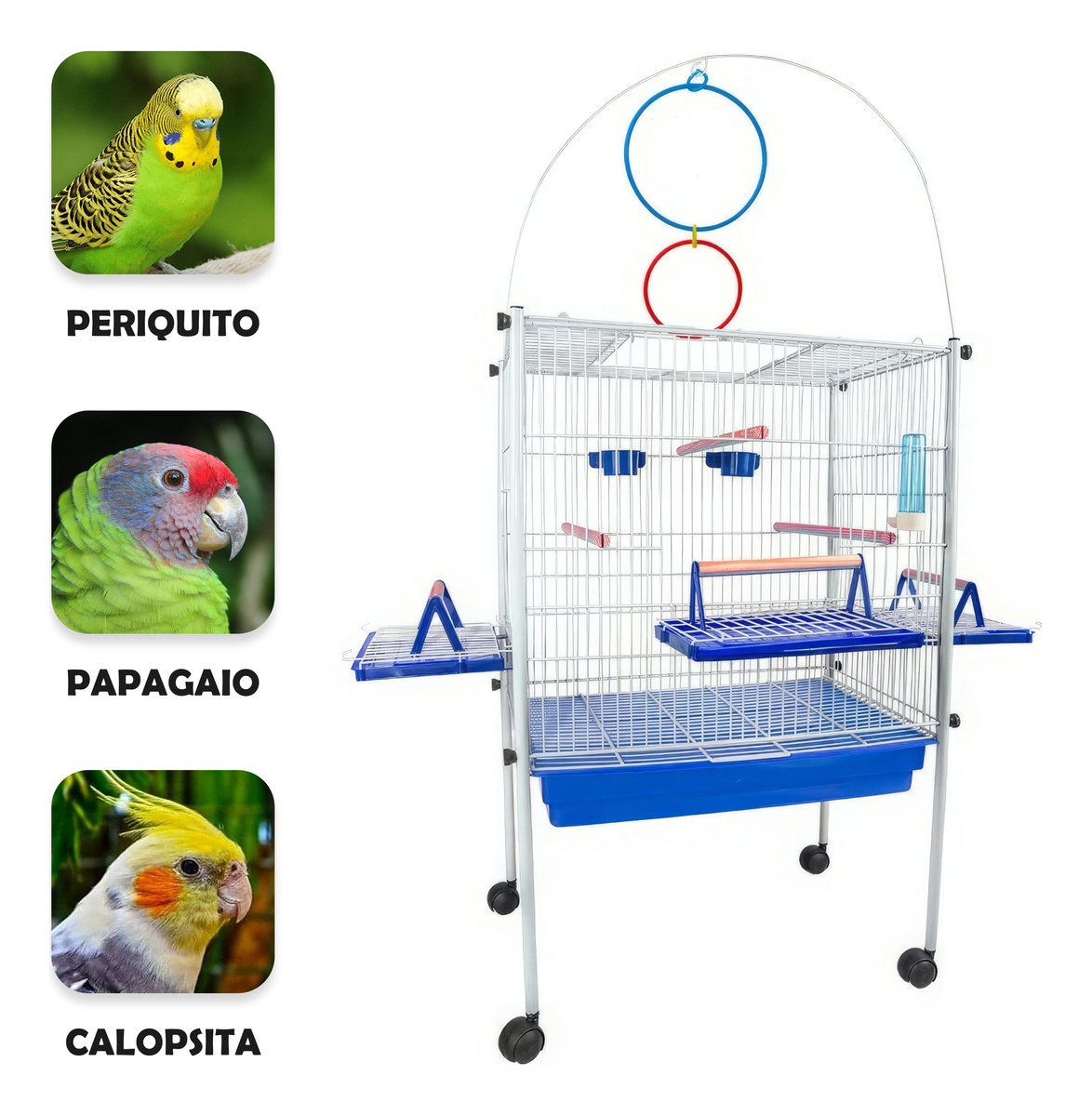Viveiro Triplex para Calopsita 4