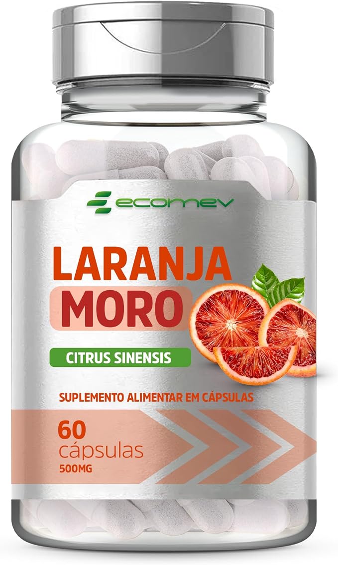 Morosil Extrato de Laranja Moro 500mg 60 Cápsulas 1