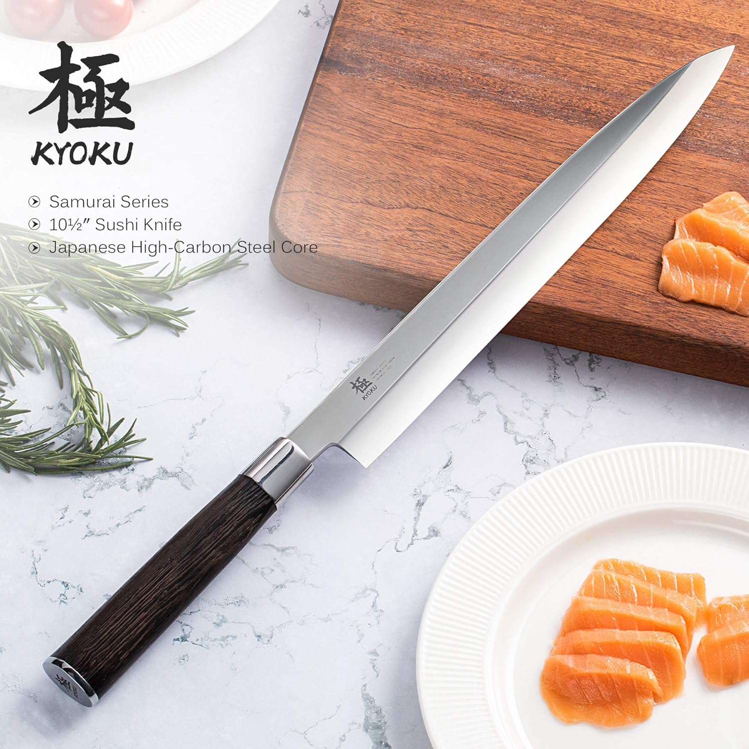 Faca Japonesa Yanagiba para Sushi e Sashimi Samurai Series 2