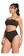 MVB MODAS Biquíni Top Faixa Hot Pants Lurex Areia 1