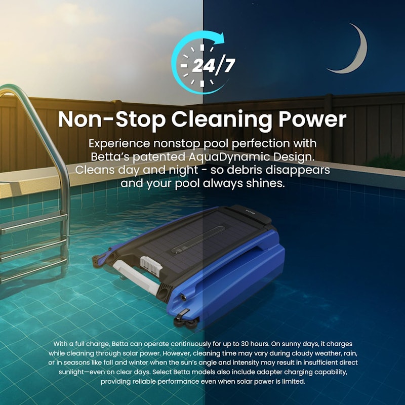 Robô para Limpeza de Piscinas com Energia Solar Betta SE 4
