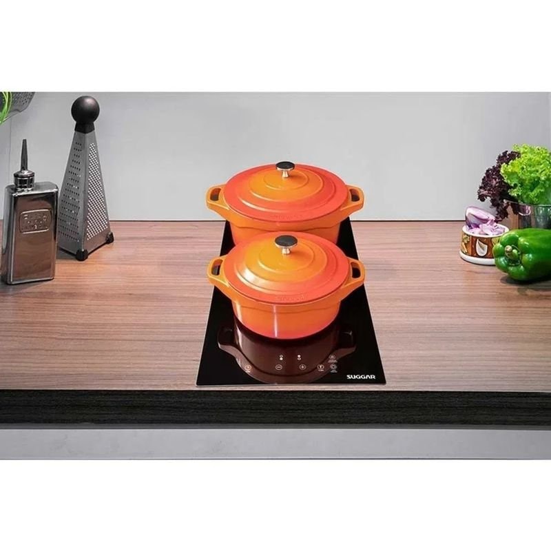 Cooktop de Indução 2 Zonas de Aquecimento 4