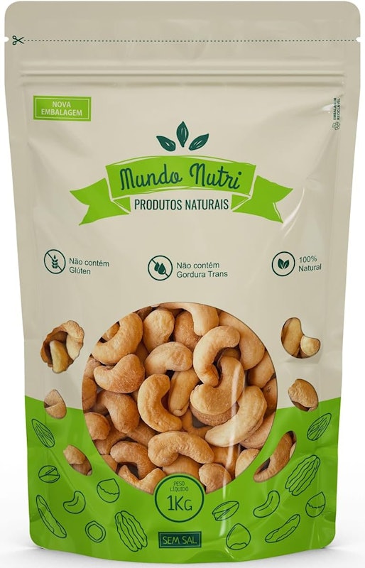 Castanha de Caju Torrada W1 Inteira Premium (Sem Sal) 1