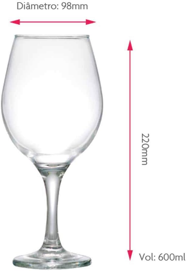 Jogo de Taças de Vidro One para Vinho 3