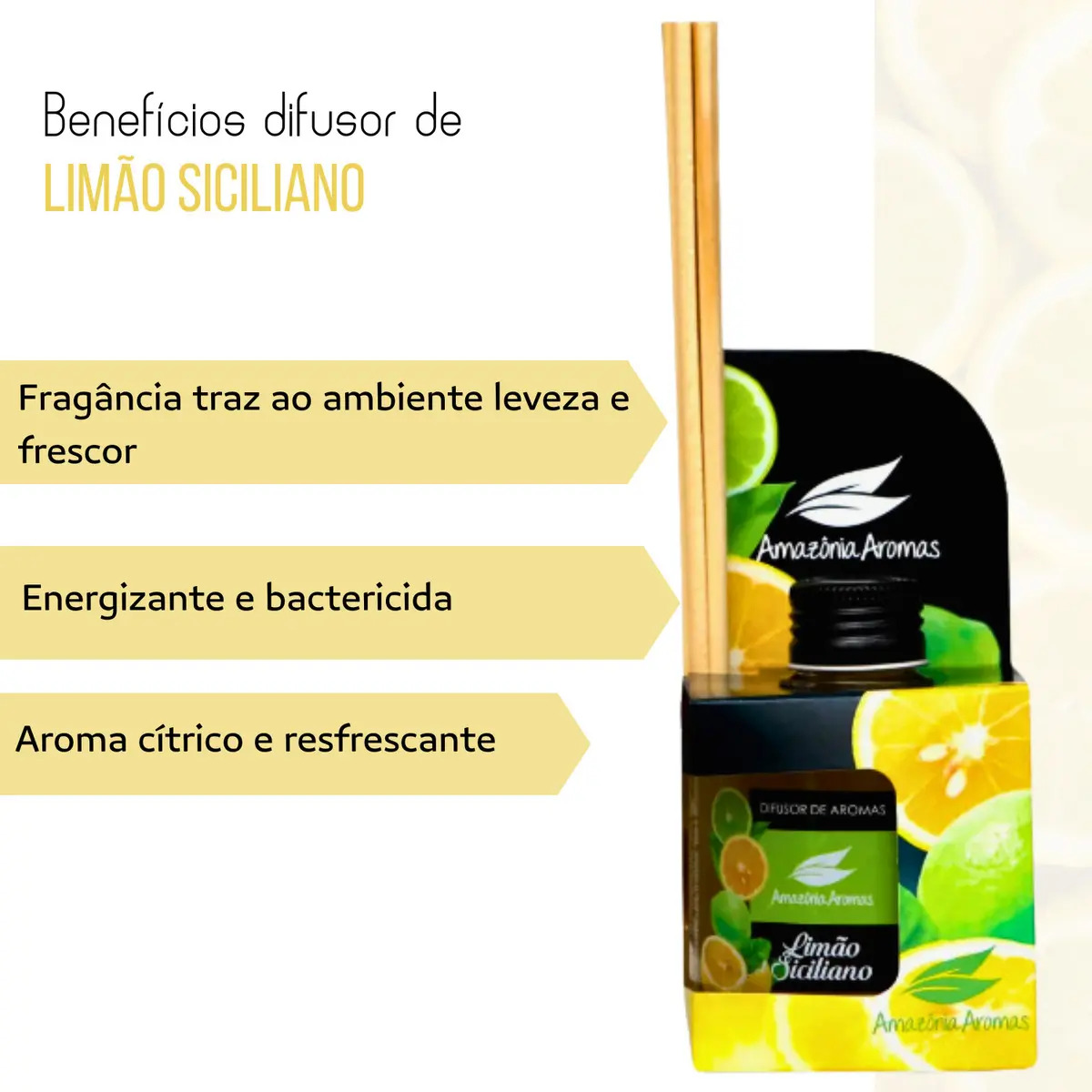 Difusor de Ambientes Amazônia Aromas Limão Siciliano 3