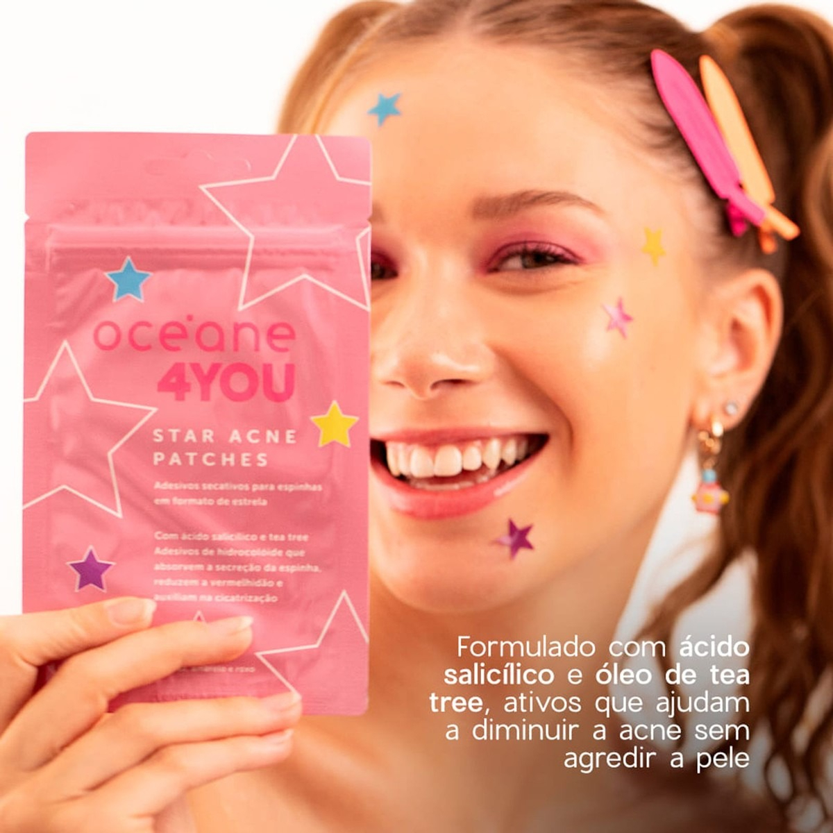 Adesivos Secativos para Espinhas com Ácido Salicílico Star Acne Patches 4you 3