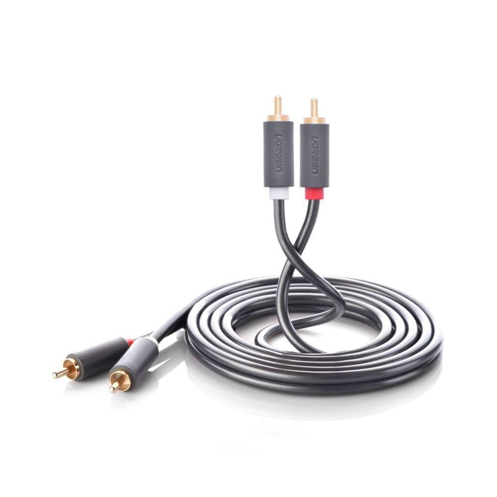 Cabo Áudio Estéreo Blindado 2 RCA para 2 RCA 2