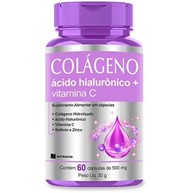 Colágeno Hidrolisado + Ácido Hialurônico + Vitamina C Nutrafor 1
