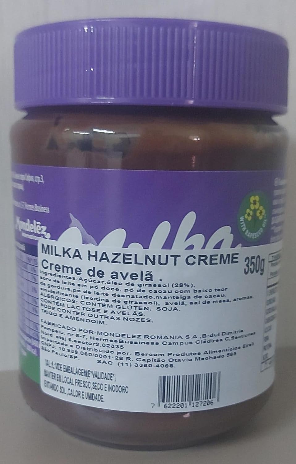 Creme de Avelã Milka Hazelnut Cream 3