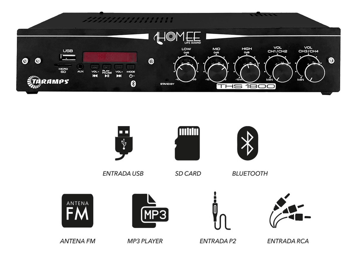 Receiver Multicanal Taramps 5