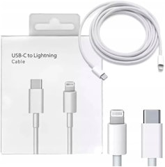 GENERICO Cable USB-C para iPhone Lightning carga rapida 3A