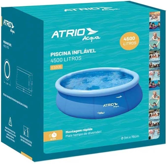 Piscina Inflável Circular 4.500 L Atrio 3