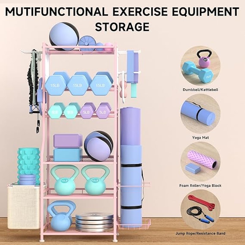 Suporte para Halteres com Organizador 3