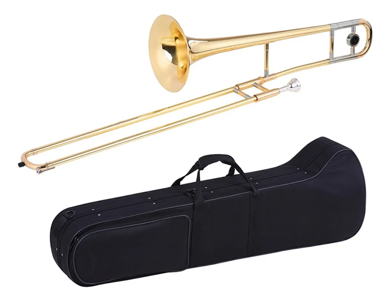 Trombone de Vara Konig Bb Laqueado Dourado 2