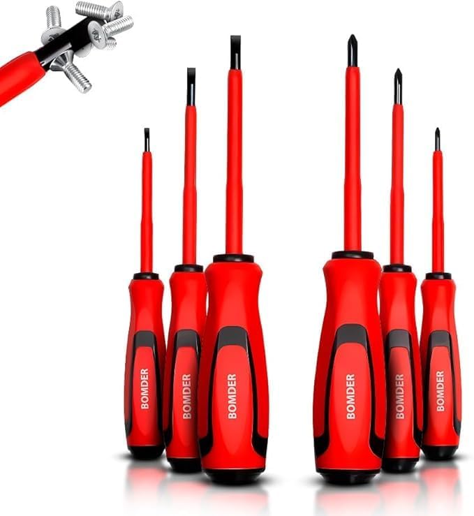 Kit Chaves de Fenda e Phillips Isoladas Profissional 6 Peças 1