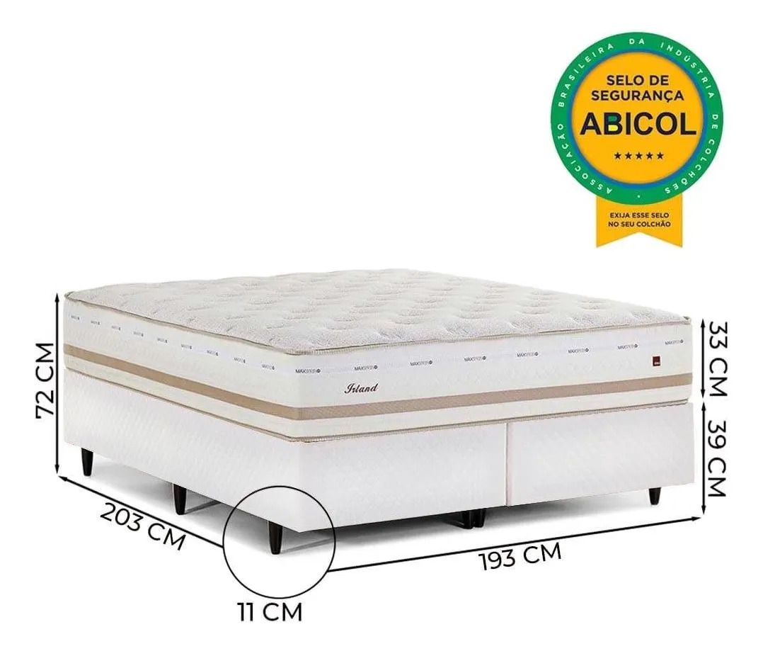 Cama Box King Size Herval Irland 5