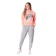 TRILHOS URBANOS Conjunto Moletom Feminino Laranja e Cinza 1
