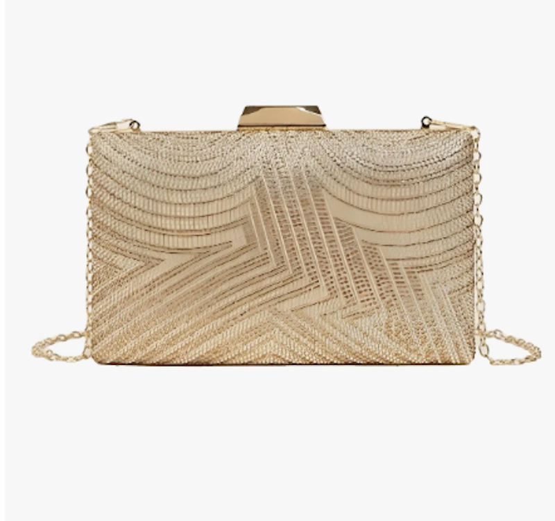 Bolsa Clutch Festa Feminina Dourado 1