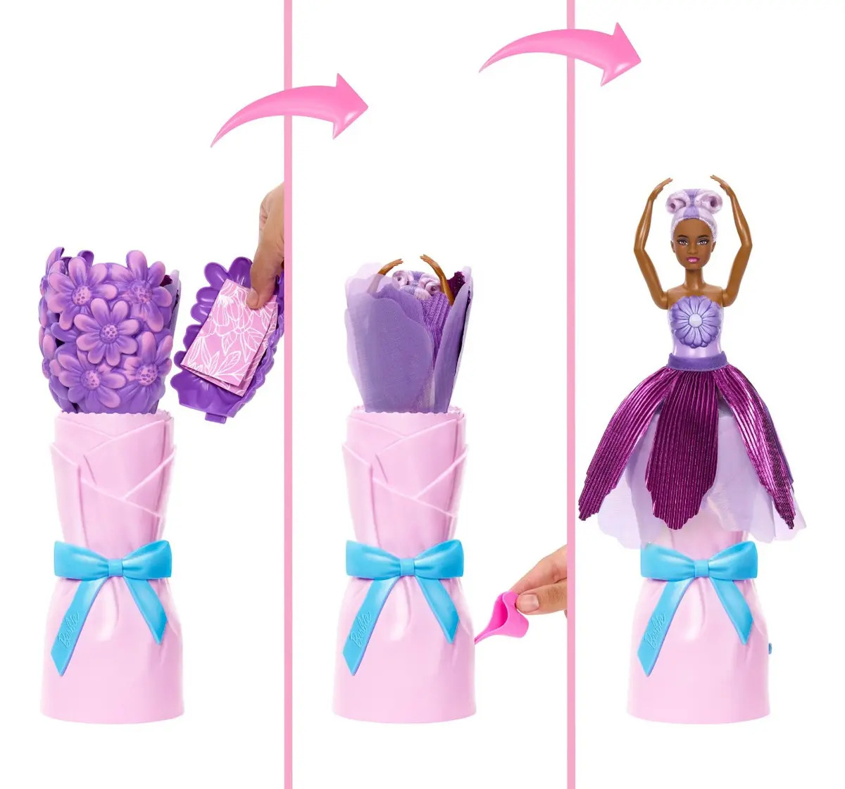 Barbie Petal Pop Boneca Barbie Reveal Margarida Roxa 2