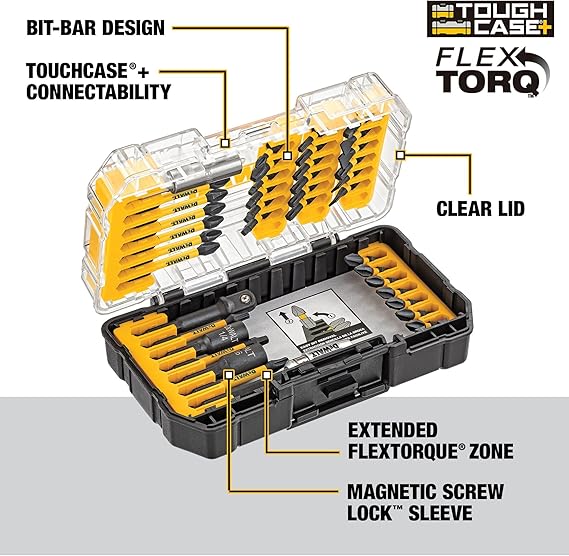 Jogo de Bits e Brocas FlextorQ com Maleta ToughCase 3