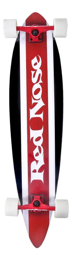 Skate Longboard Red Nose Stripes Bel 1