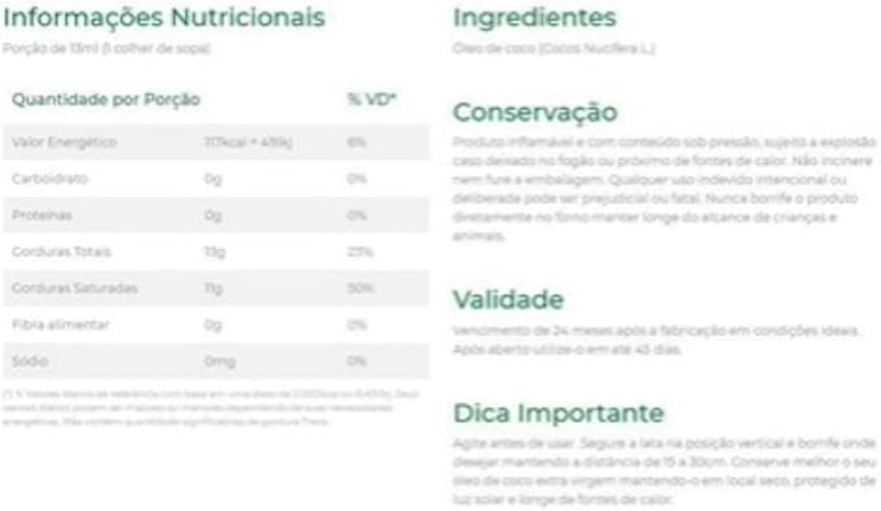 Óleo Coco sem Sabor Spray 2