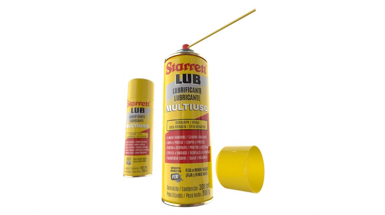 Desingripante e Lubrificante Spray Multiúso Lube Starrett 2