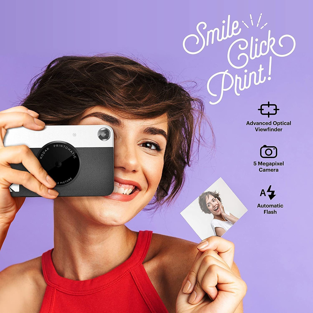 Câmera de Impressão Instantânea Kodak Printomatic 4