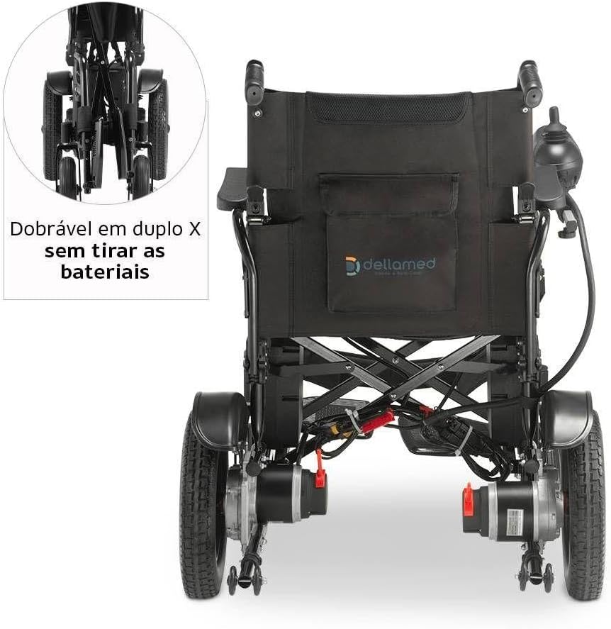 Cadeira de Rodas Motorizada Dobrável até 120 kg 5