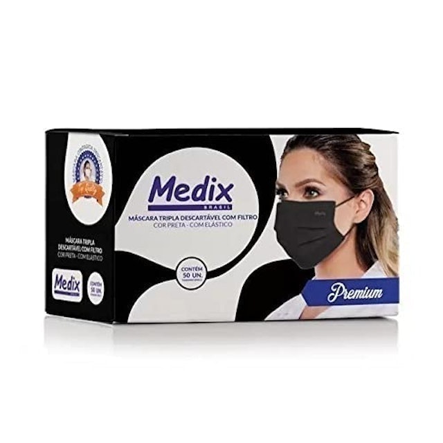 Máscara Tripla Descartável com Filtro (BFE) - Caixa 50 Un 3