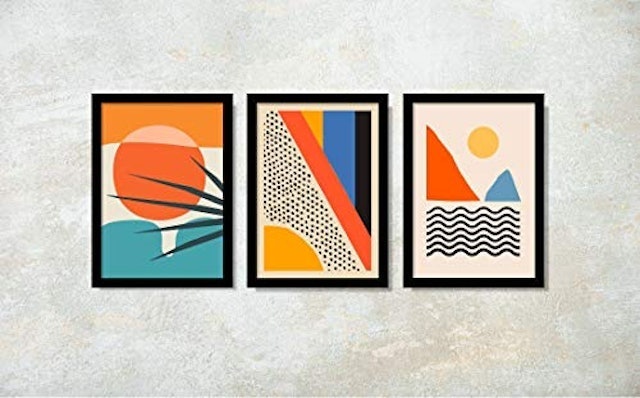 Quadros Abstrato Moderno Tropical Decoração 3