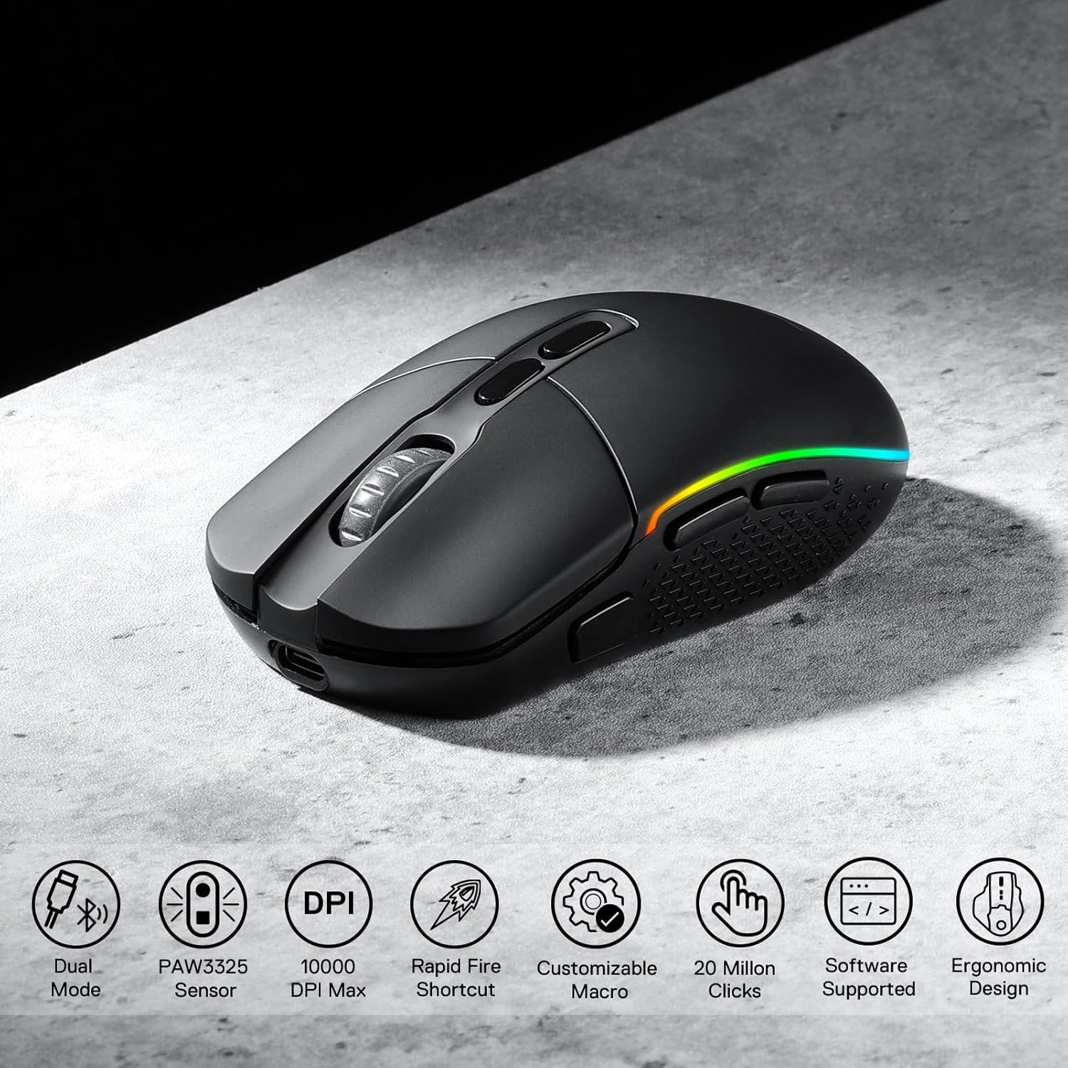 Mouse sem Fio Redragon Invader Pro 2