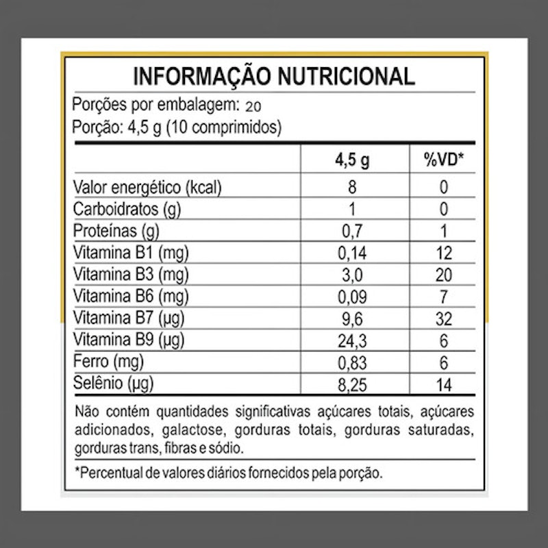 Levedo de Cerveja Complexo B 2