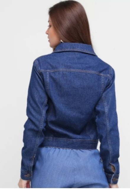 Jaqueta Jeans Básica Feminina 2