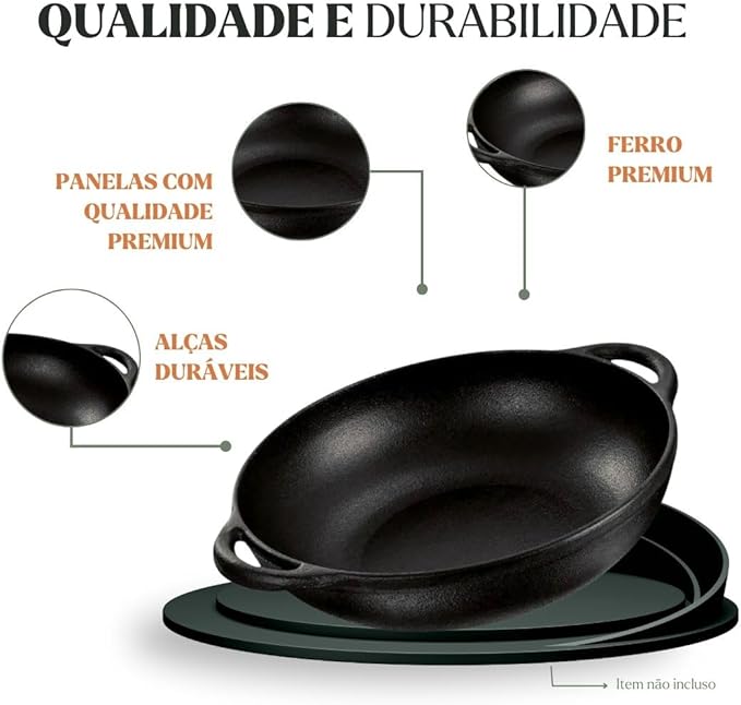 Panela Parmegiana Alça de Ferro 3