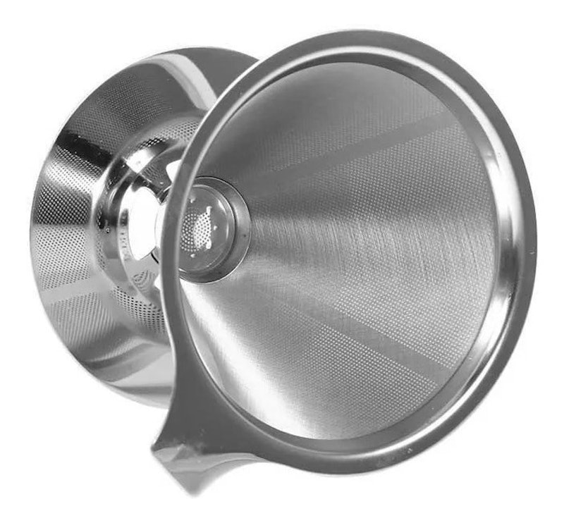 Filtro de Café Inox Até 4 Xícaras Ke Home 2