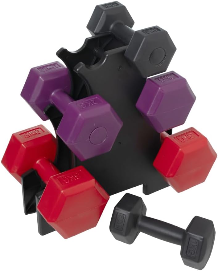 Kit de Halteres com Suporte 5