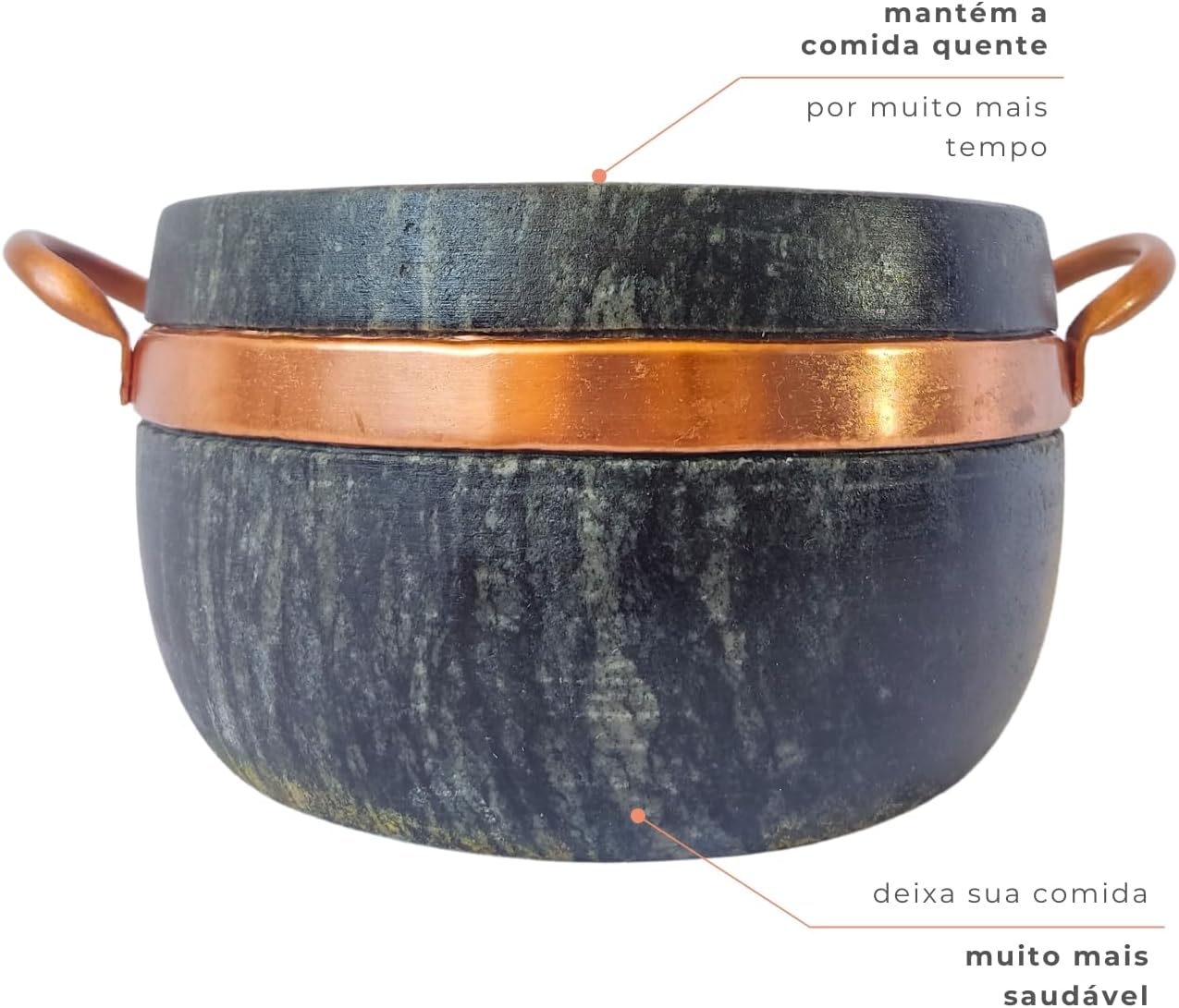 Panela Caçarola Pedra Sabão 4