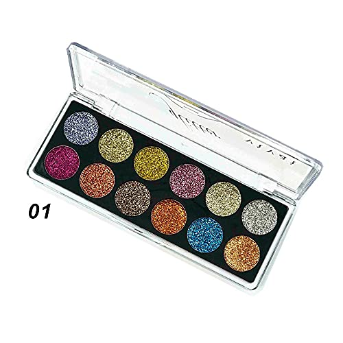Paleta de Glitter 12 cores 4