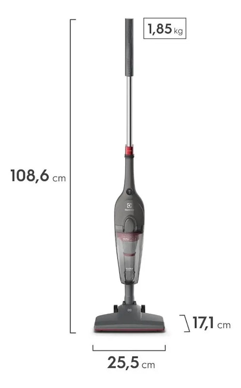 Aspirador de Pó Vertical com Fio Electrolux 1450 W 2 em 1 Ultra 2