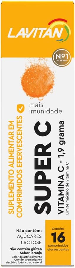 Lavitan Super C 1,9g Com 16 Comprimidos Efervescentes 2