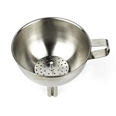Funil com Peneira Inox